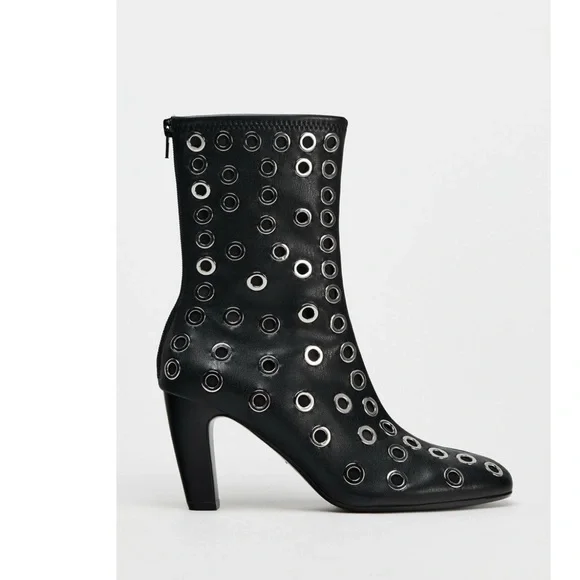 NWT Zara Metal Grommet Bootie - Picture 2 of 5